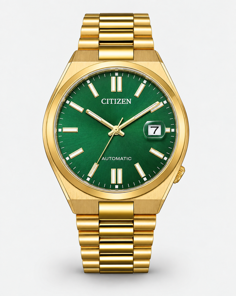 Citizen NJ0152-51X TSUYOSA Gold-Tone Automatic 40 mm Green Dial Watch