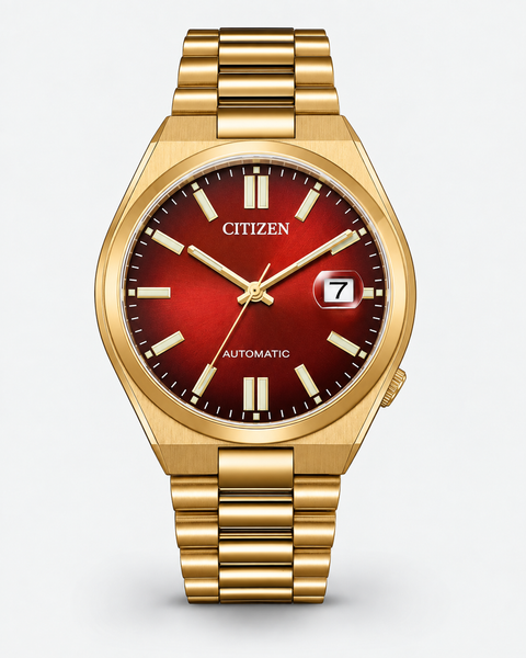 Citizen NJ0153-82X TSUYOSA Gold-Tone Automatic 40 mm Wine Red Dial Watch