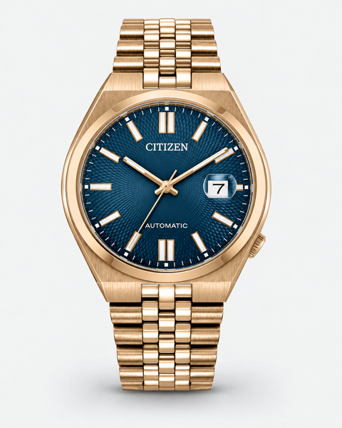 Citizen NK0023-57L TSUYOSA 60 Gold-Tone Automatic 40 mm Blue Dial Watch