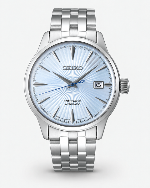 Seiko SRPE19J1 Presage Cocktail Time Automatic 40.5 mm Light Blue Dial Watch