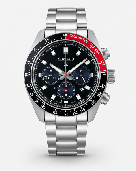 Seiko SSC915 Prospex Speedtimer Solar Chronograph 41.4 mm Black Dial Watch