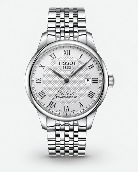 Tissot T006.407.11.033.00 Le Locle Powermatic 80 Automatic 39.3 mm Silver Dial Watch