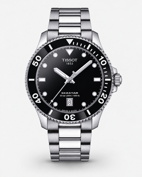 Tissot T120.410.11.051.00 Seastar 1000 Quartz 40 mm Black Dial Watch