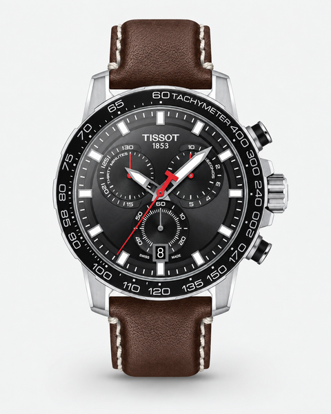 Tissot T125.617.16.051.01 Supersport Chrono Quartz 45.5 mm Black Dial Watch