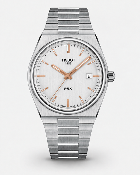 Tissot T137.410.11.031.00 PRX Quartz 40 mm Silver Dial Watch