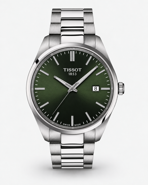 Tissot T150.410.11.091.00 PR 100 Quartz 40 mm Green Dial Watch