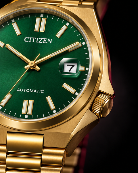 Citizen NJ0152-51X TSUYOSA Gold-Tone Automatic 40 mm Green Dial Watch