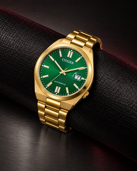 Citizen NJ0152-51X TSUYOSA Gold-Tone Automatic 40 mm Green Dial Watch
