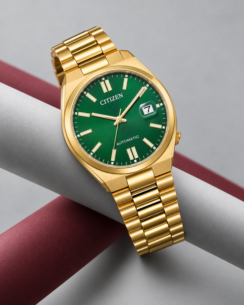 Citizen NJ0152-51X TSUYOSA Gold-Tone Automatic 40 mm Green Dial Watch