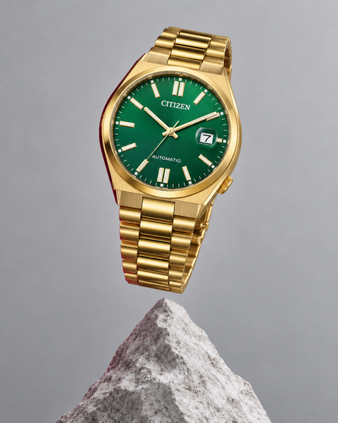 Citizen NJ0152-51X TSUYOSA Gold-Tone Automatic 40 mm Green Dial Watch