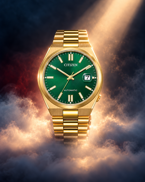 Citizen NJ0152-51X TSUYOSA Gold-Tone Automatic 40 mm Green Dial Watch