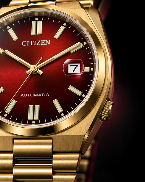 Citizen NJ0153-82X TSUYOSA Gold-Tone Automatic 40 mm Wine Red Dial Watch