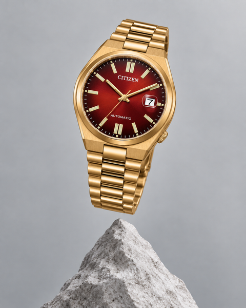 Citizen NJ0153-82X TSUYOSA Gold-Tone Automatic 40 mm Wine Red Dial Watch