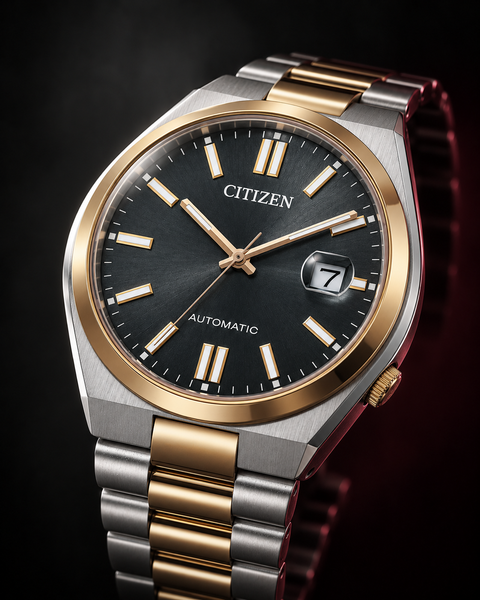 Citizen NJ0154-80H TSUYOSA Two-Tone Automatic 40 mm Black Dial Watch