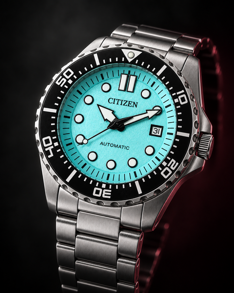 Citizen NJ0170-83X Mechanical Automatic 43 mm Aqua Blue Dial Watch