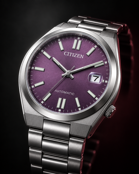 Citizen NJ0200-50W TSUYOSA 37mm Automatic 37 mm Purple Dial Watch