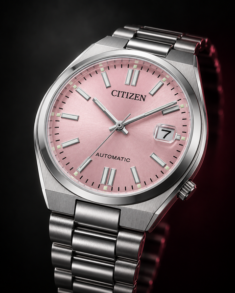Citizen NJ0200-50Z TSUYOSA 37mm Automatic 37 mm Pastel Pink Dial Watch