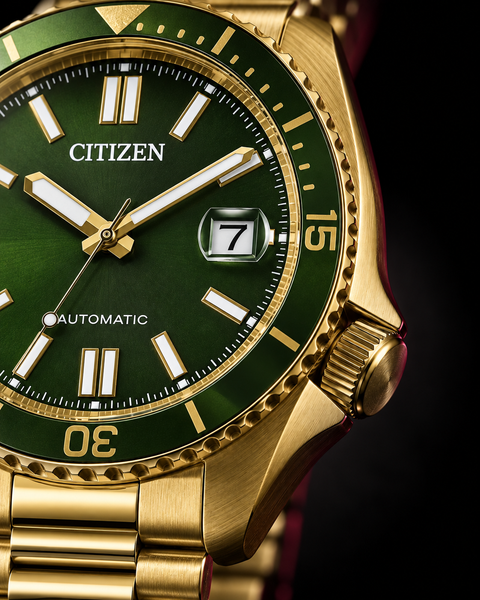 Citizen NJ0232-53X TSUYOSA Shore Gold-Tone Automatic 40 mm Green Dial Watch
