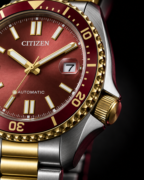 Citizen NJ0234-58X TSUYOSA Shore Two-Tone Automatic 40 mm Wine Red Dial Watch