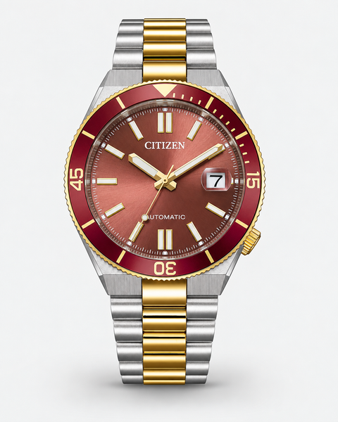 Citizen NJ0234-58X TSUYOSA Shore Two-Tone Automatic 40 mm Wine Red Dial Watch