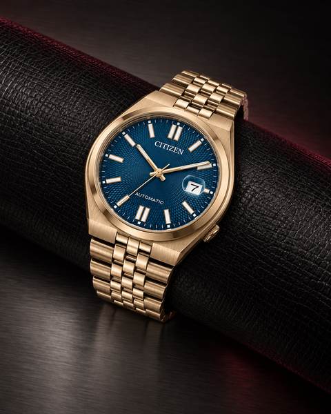 Citizen NK0023-57L TSUYOSA 60 Gold-Tone Automatic 40 mm Blue Dial Watch