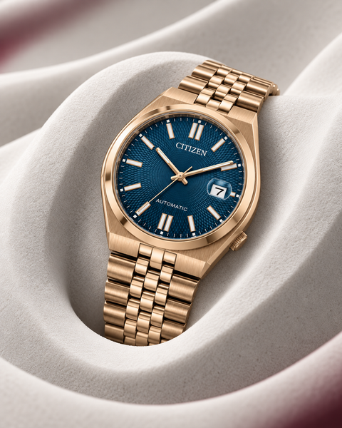 Citizen NK0023-57L TSUYOSA 60 Gold-Tone Automatic 40 mm Blue Dial Watch