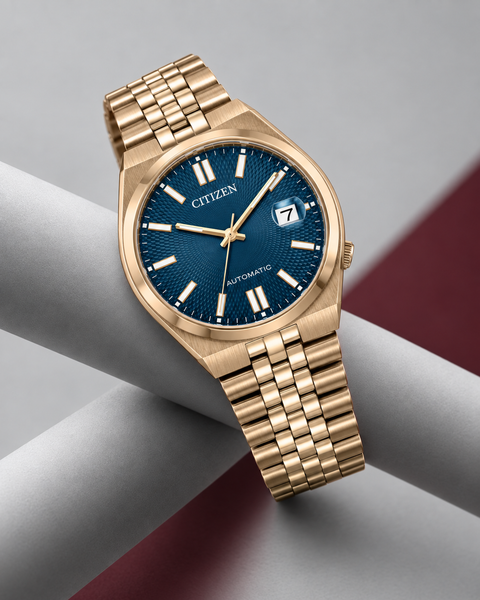 Citizen NK0023-57L TSUYOSA 60 Gold-Tone Automatic 40 mm Blue Dial Watch