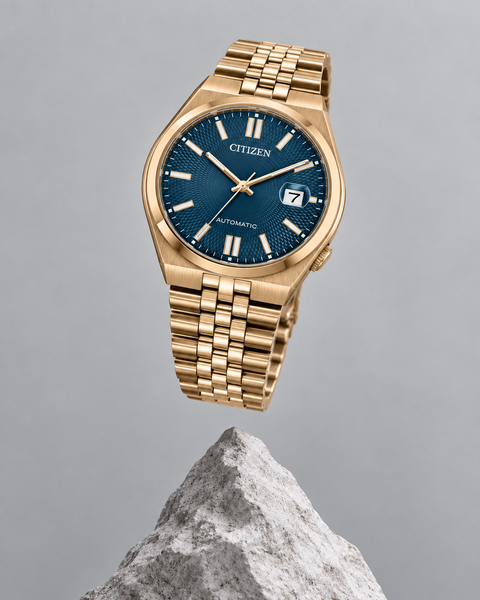 Citizen NK0023-57L TSUYOSA 60 Gold-Tone Automatic 40 mm Blue Dial Watch