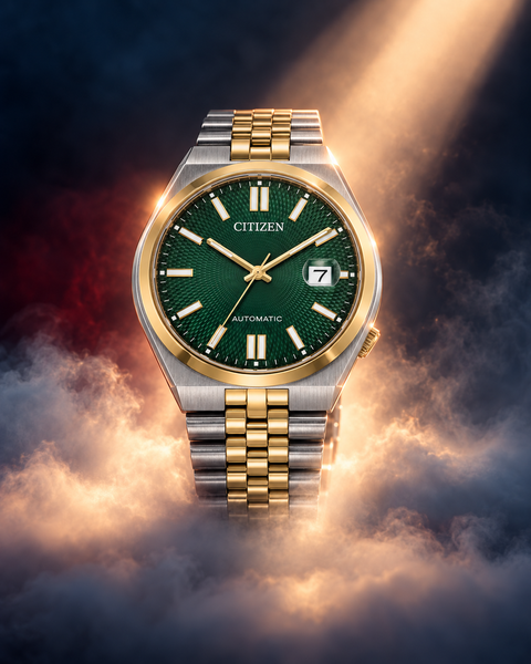 Citizen NK0024-54X TSUYOSA 60 Two-Tone Automatic 40 mm Green Dial Watch