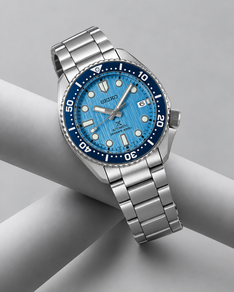 Seiko SPB299J1 Prospex Automatic Diver 42.0 mm Ice blue glacier-textured Dial Watch