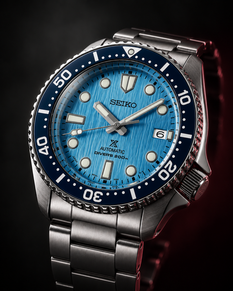 Seiko SPB299J1 Prospex Automatic Diver 42.0 mm Ice blue glacier-textured Dial Watch