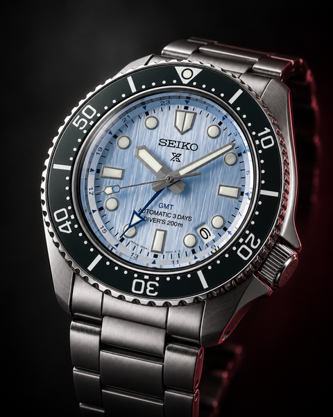 Seiko SPB385J1 Prospex Sea Automatic GMT Diver 42.0 mm Ice blue Dial Watch