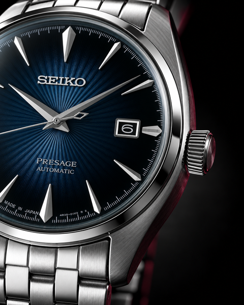 Seiko SRPB41J1 Presage Cocktail Time Automatic 40.5 mm Deep blue sunray / gradation Dial Watch
