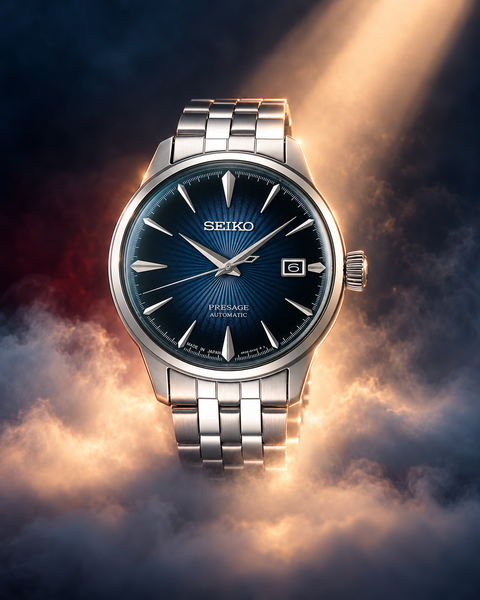 Seiko SRPB41J1 Presage Cocktail Time Automatic 40.5 mm Deep blue sunray / gradation Dial Watch