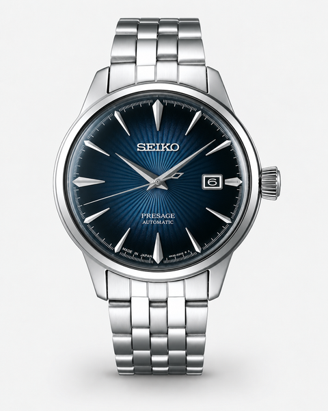 Seiko SRPB41J1 Presage Cocktail Time Automatic 40.5 mm Deep blue sunray / gradation Dial Watch