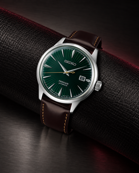 Seiko SRPD37J1 Presage Cocktail Time Automatic 40.5 mm Emerald Green / Green Dial Watch