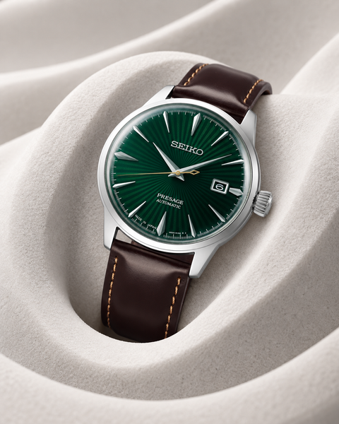 Seiko SRPD37J1 Presage Cocktail Time Automatic 40.5 mm Emerald Green / Green Dial Watch