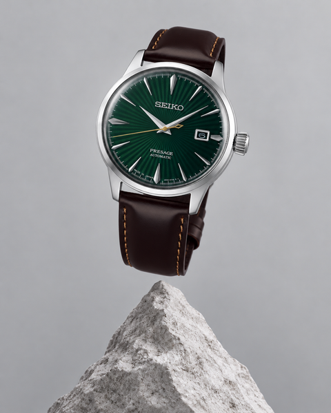Seiko SRPD37J1 Presage Cocktail Time Automatic 40.5 mm Emerald Green / Green Dial Watch
