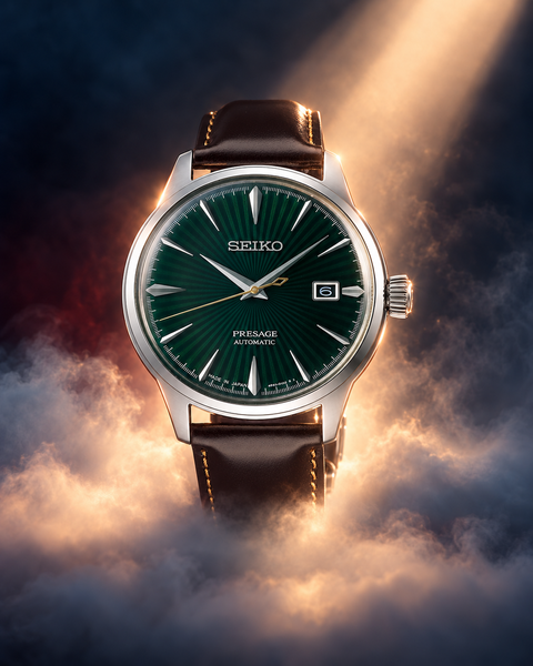 Seiko SRPD37J1 Presage Cocktail Time Automatic 40.5 mm Emerald Green / Green Dial Watch