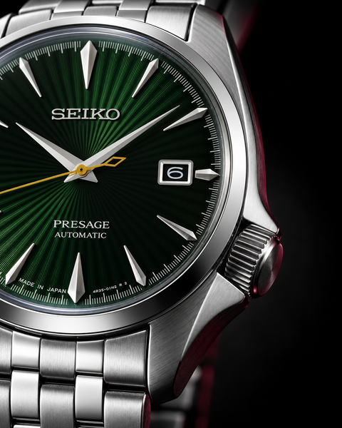 Seiko SRPE15J1 Presage Cocktail Time Automatic 40.5 mm Emerald Green / Green Dial Watch
