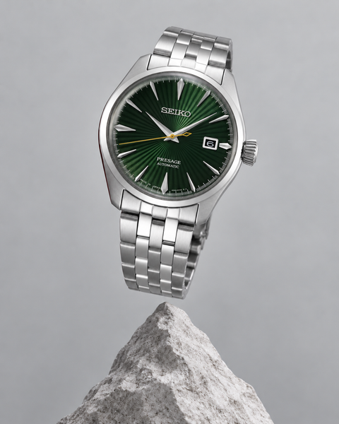 Seiko SRPE15J1 Presage Cocktail Time Automatic 40.5 mm Emerald Green / Green Dial Watch