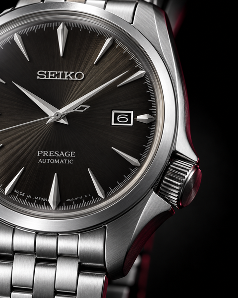 Seiko SRPE17J1 Presage Cocktail Time Automatic 40.5 mm Dark Brown / Black Dial Watch