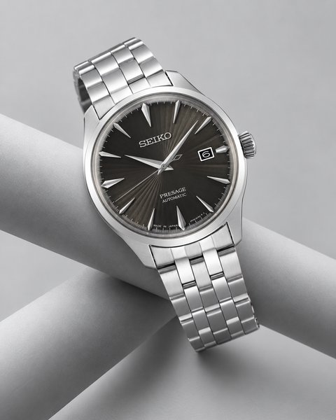 Seiko SRPE17J1 Presage Cocktail Time Automatic 40.5 mm Dark Brown / Black Dial Watch