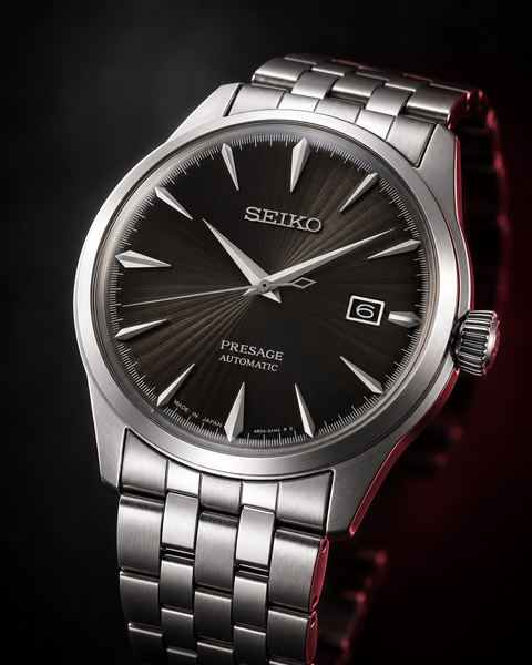 Seiko SRPE17J1 Presage Cocktail Time Automatic 40.5 mm Dark Brown / Black Dial Watch