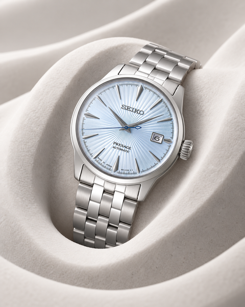 Seiko SRPE19J1 Presage Cocktail Time Automatic 40.5 mm Light Blue Dial Watch