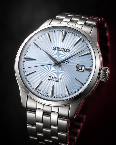 Seiko SRPE19J1 Presage Cocktail Time Automatic 40.5 mm Light Blue Dial Watch