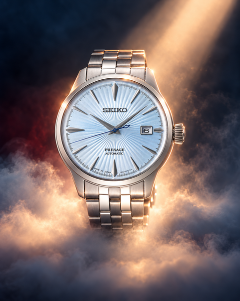 Seiko SRPE19J1 Presage Cocktail Time Automatic 40.5 mm Light Blue Dial Watch
