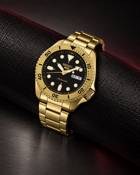 Seiko SRPK18 5 Sports Automatic 42.5 mm Black Dial Watch