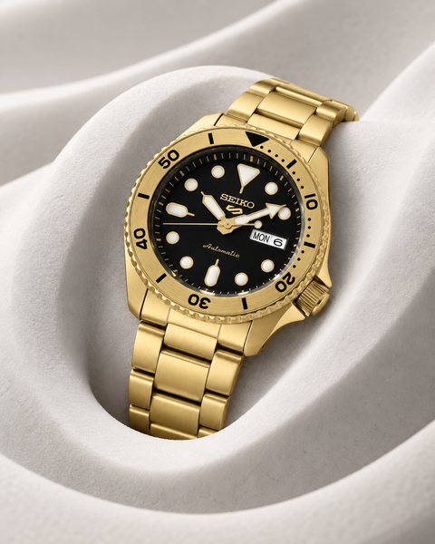 Seiko SRPK18 5 Sports Automatic 42.5 mm Black Dial Watch