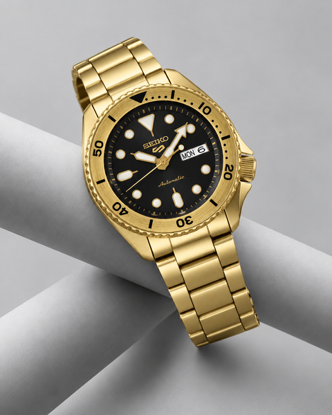 Seiko SRPK18 5 Sports Automatic 42.5 mm Black Dial Watch